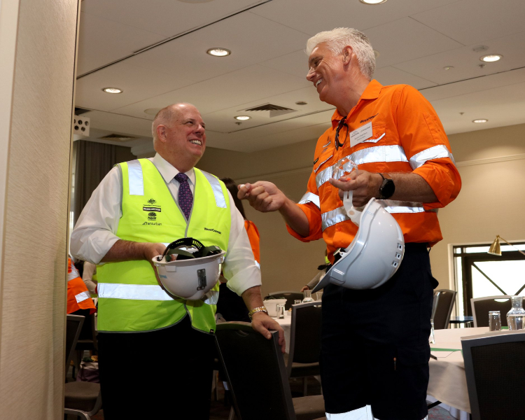 Governor Hogan with Transurban CEO Scott Charlton during the Governor's Australian trip in September 2019.